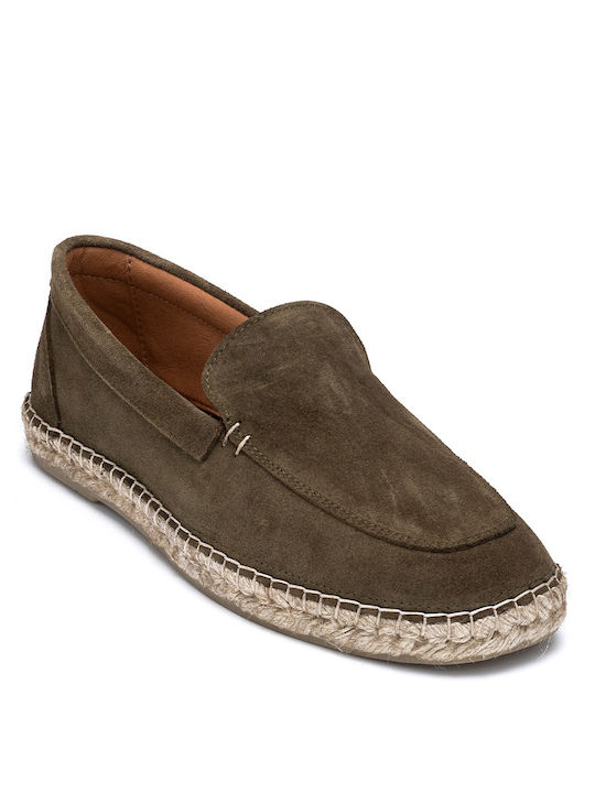 Frau Men's Suede Moccasins Green