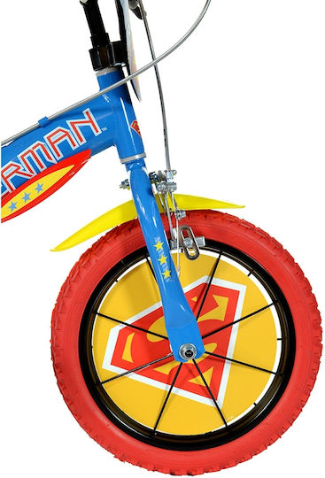 Dino Bikes Superman 16" Kids Bicycle BMX Blue