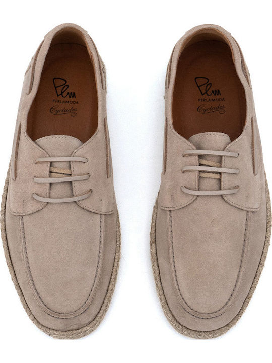 Wildleder Herren Mokassins in Beige Farbe