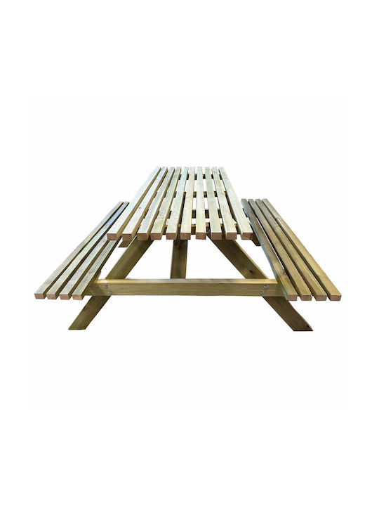 Ξύλινο Τραπέζι Εξωτερικού Χώρου 150x150x75εκ.