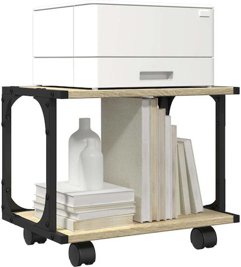 Vidaxl Printer Stand 2 Levels Sonoma Oak 41x28x33,5 cm Ex Exotic Wood Brown