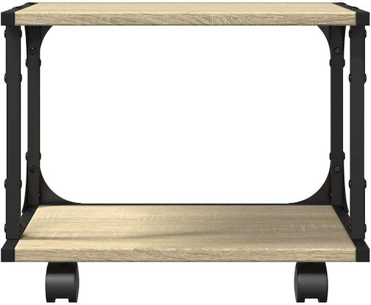 Vidaxl Printer Stand 2 Levels Sonoma Oak 41x28x33,5 cm Ex Exotic Wood Brown