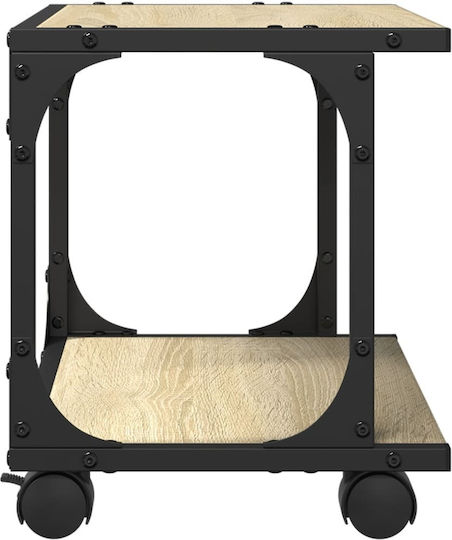 Vidaxl Printer Stand 2 Levels Sonoma Oak 41x28x33,5 cm Ex Exotic Wood Brown