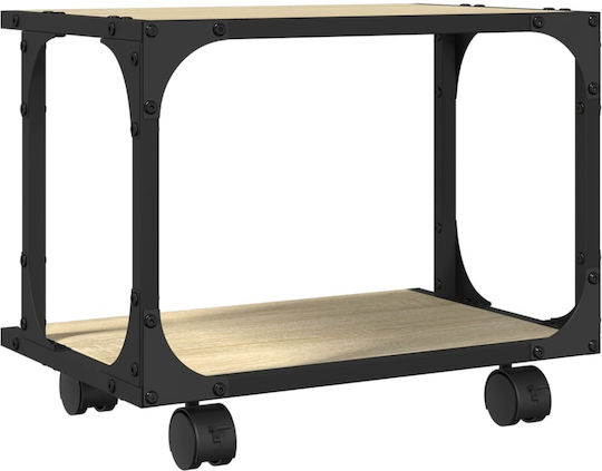 Vidaxl Printer Stand 2 Levels Sonoma Oak 41x28x33,5 cm Ex Exotic Wood Brown