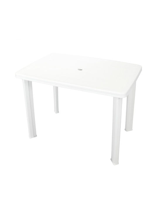 Plastic Masa pentru spații exterioare Alb 101x68x72buc