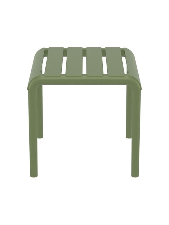 Paris Auxiliary Outdoor Polypropylene Table Olive 42x41x40cm