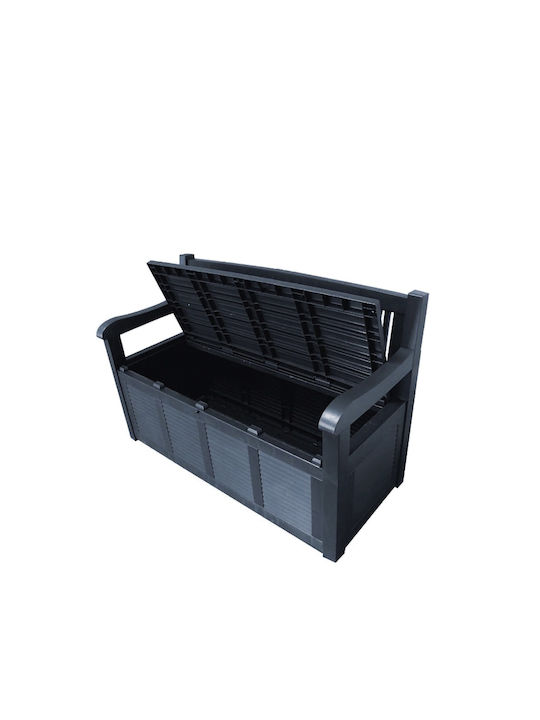 Salzburg Outdoor Bench Plastic with Chest 130x60x85cm