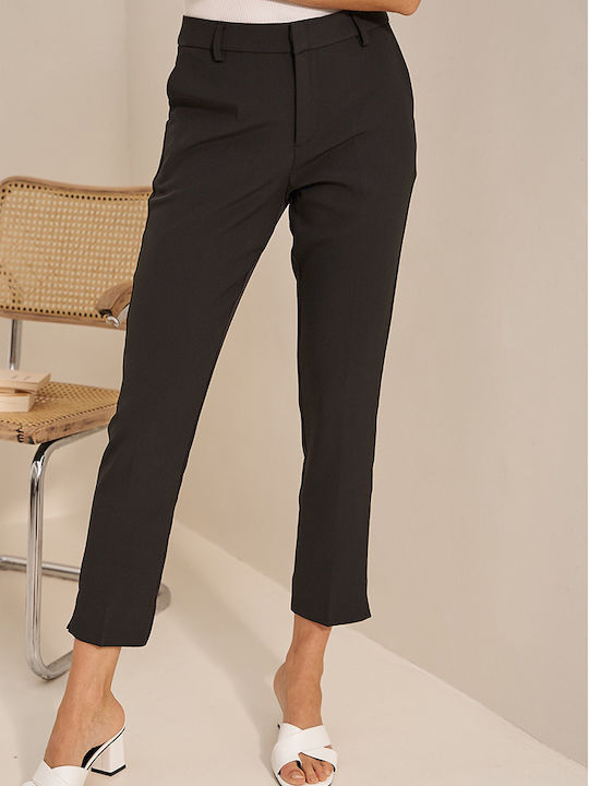 Femei Talie înaltă Tesatura Pantaloni Negru