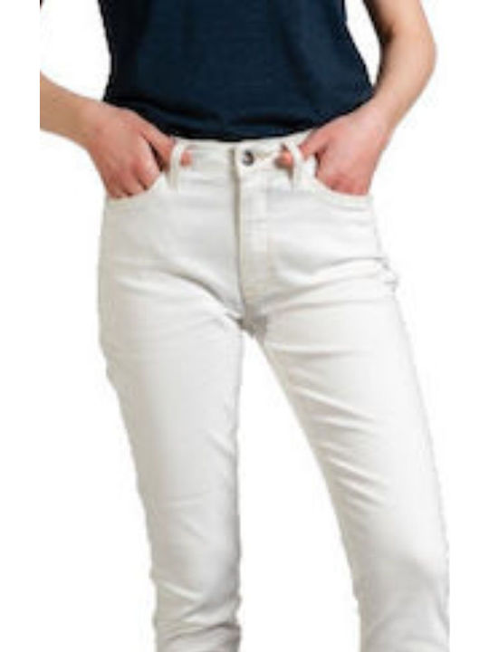 Natural Γυναικείο Jean Παντελόνι Λευκό