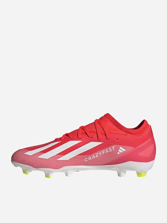 adidas X Crazyfast League Football Shoes with Cleats Red