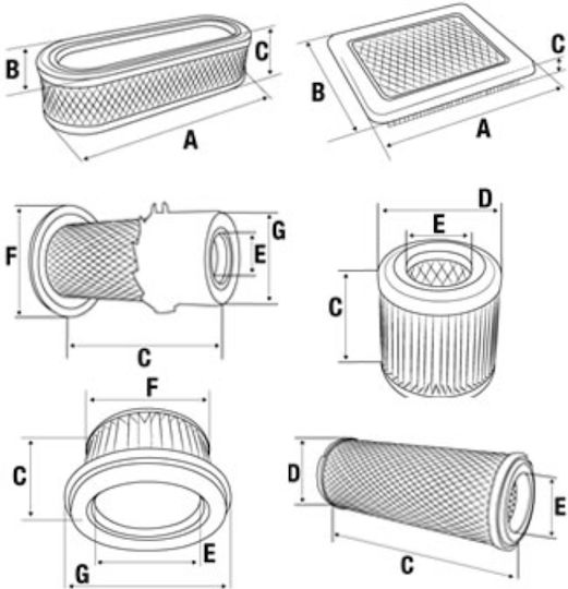 Briggs & Stratton 02-000074 Filter Kettensägen-Teile