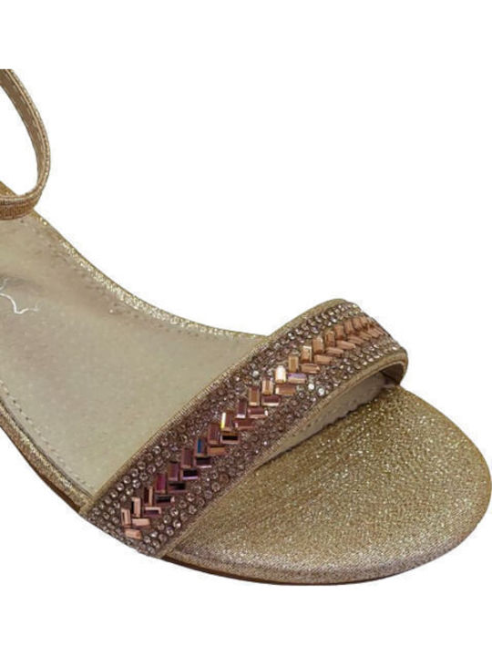 Sandale Copii Anatomice Culoare Roz Auriu
