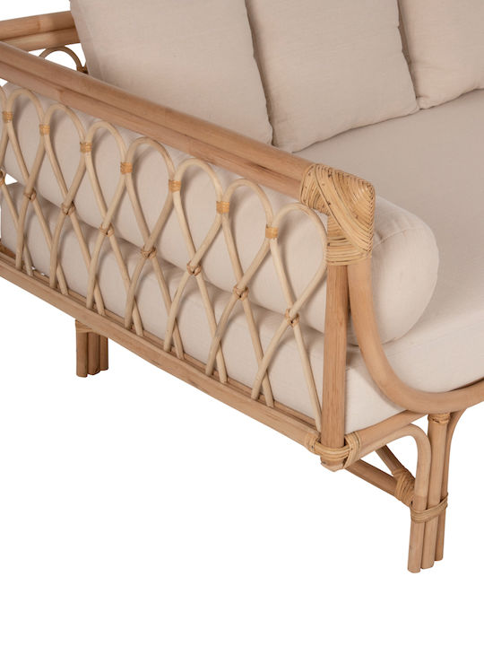 Aliki Canapea cu patru locuri Exterior Rattan cu Perne 200x100x86cm