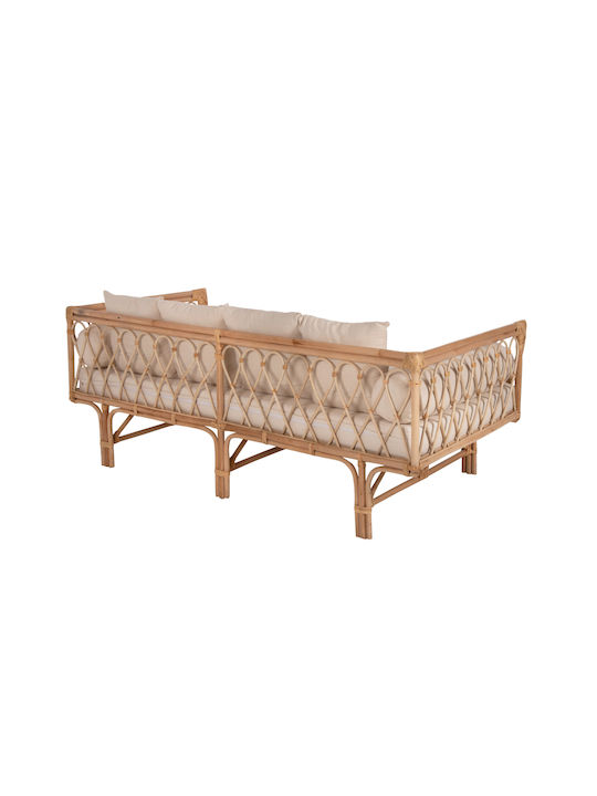 Aliki Canapea cu patru locuri Exterior Rattan cu Perne 200x100x86cm