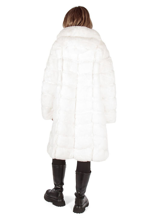 Scurtă Blană de damă White