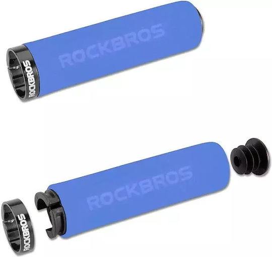 Rockbros BT1001BLBK Bicycle Handlebar Grips in Blue Color