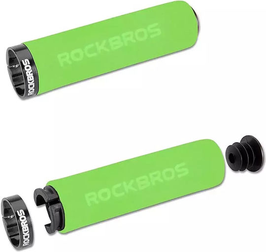 Rockbros BT1001GNBK Bicycle Handlebar Grips in Green Color