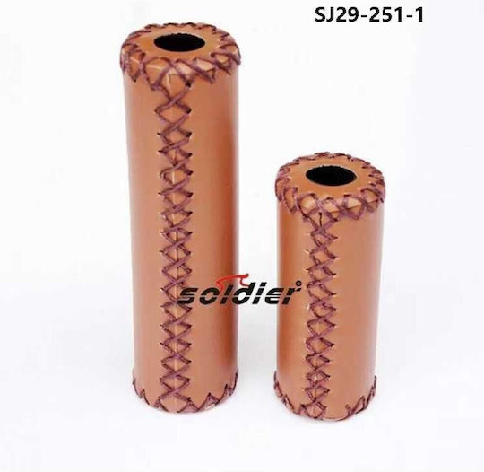 650806_br Bicycle Handlebar Grips in Brown Color