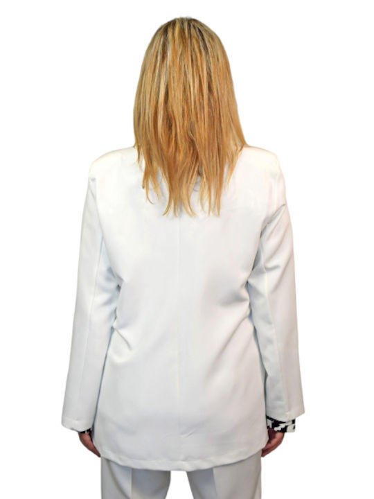 Morena Spain Damen Blazer Weiß