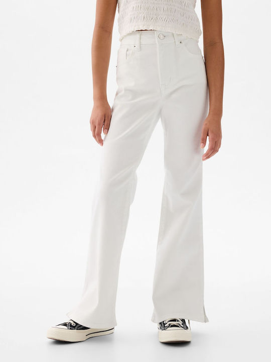 GAP Παιδικό Παντελόνι Τζιν white denim Rise