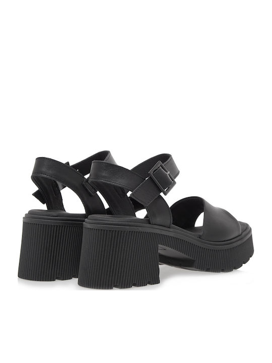 Leather Sandals Anatomic Black