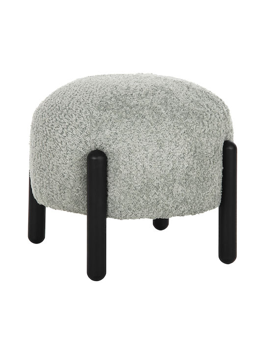 Stool For Living Room Upholstered with Fabric Ewan Green 45x45x36cm