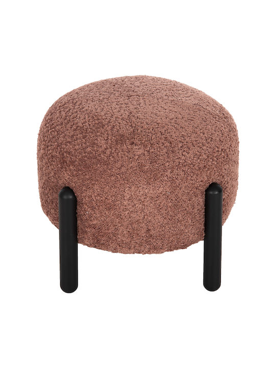 Stool For Living Room Upholstered with Fabric Ewan Pink 45x45x36cm