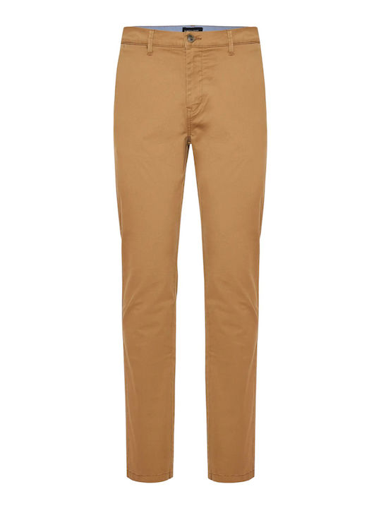 Funky Buddha Men's Trousers Chino in Regular Fit Vintage Beige