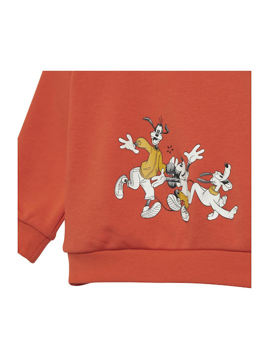 Kids Sweatpants Set Orange 2pcs x Disney Mickey Mouse
