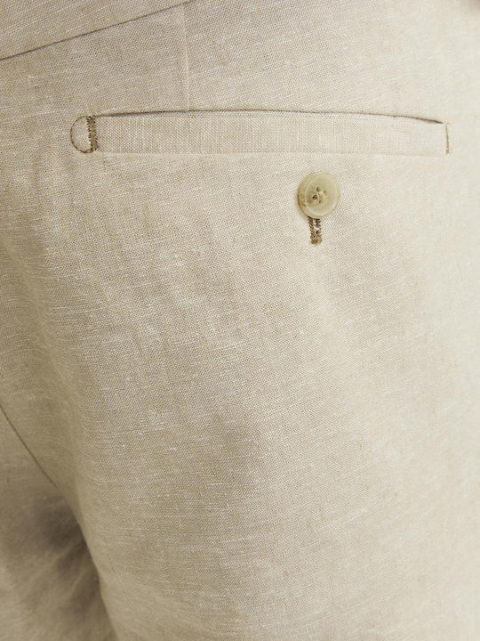 Trousers in Slim Fit Travertine