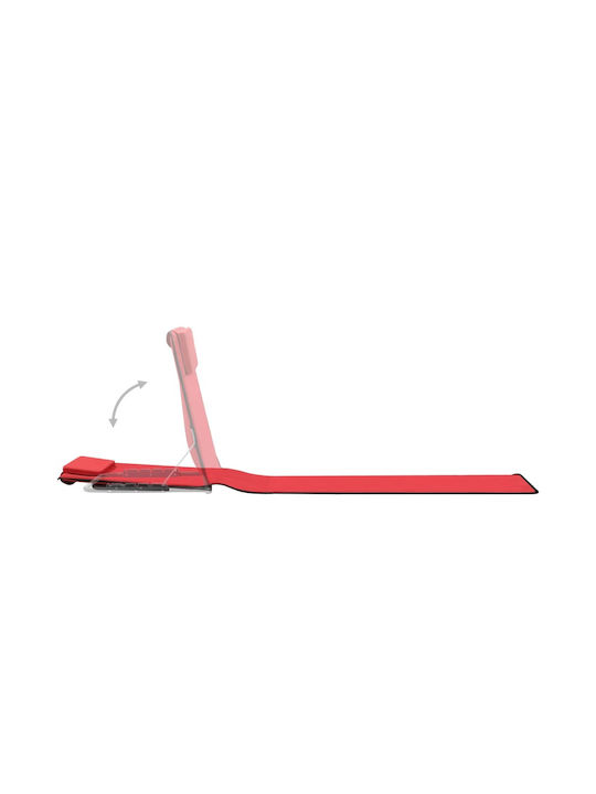 Deckchair Metallic Red 2pcs 160x53x47cm.