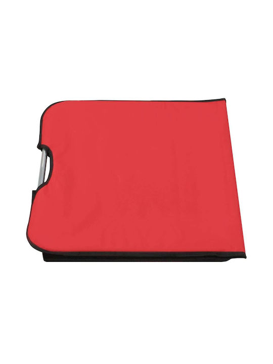 Deckchair Metallic Red 2pcs 160x53x47cm.