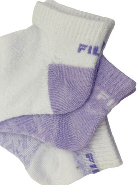 Fila Kids' Ankle Socks Purple 3 Pairs