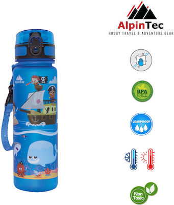 AlpinPro Sticlă pentru Copii Pirați Plastic Blue 500ml