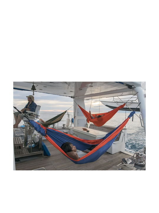Ticket To The Moon Αιώρα Αλεξίπτωτο Διπλή Υφασμάτινη Royal Blue / Orange 320x200εκ.