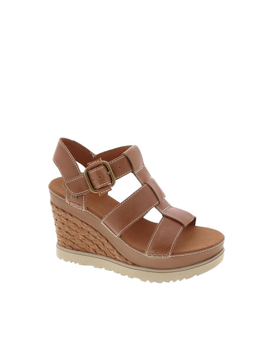 Ugg Australia Abbot Летни дамски платформи Кафяв