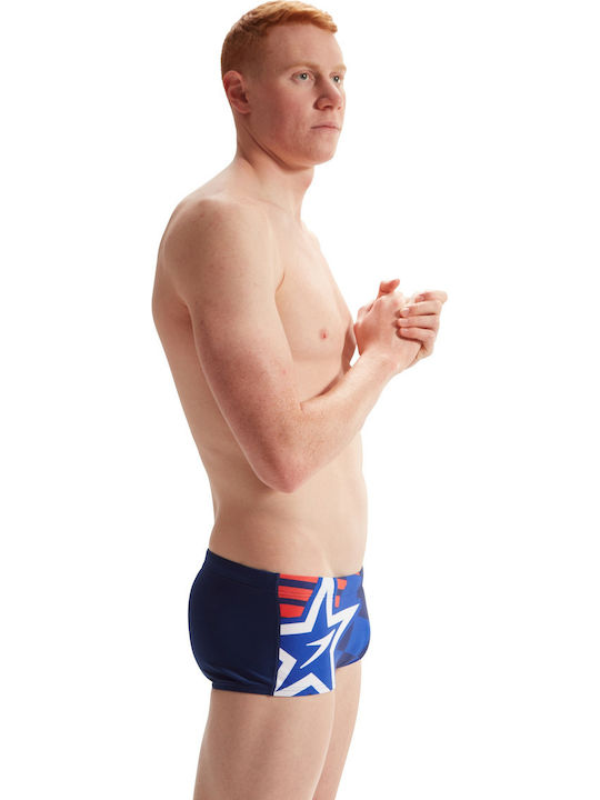 Men's Swimwear Shorts Blue/red