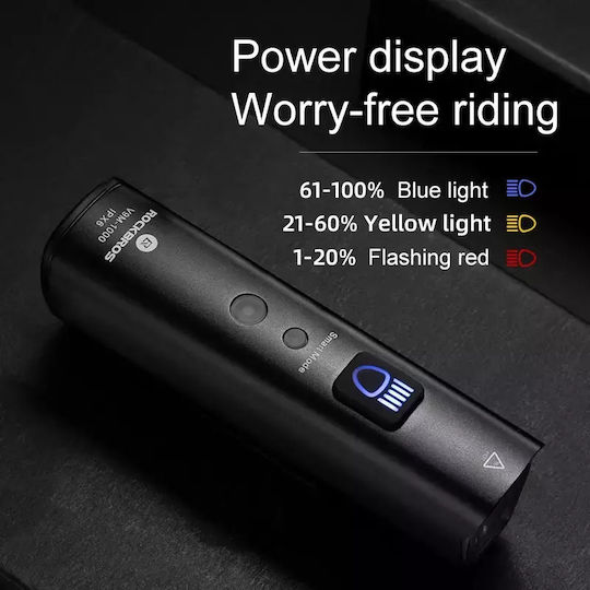 Rockbros V9M-1000 Wiederaufladbar Vorderseite Fahrradlicht