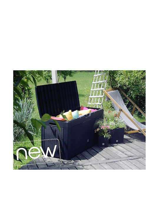 Cutie de depozitare pentru exterior Matuba Umber Plastic 310lt Maro L119xW48xH90buc