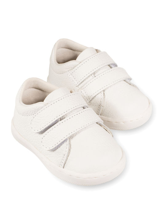 Babywalker Christening Leather White Sneakers