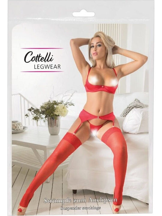 Orion Sexy Κάλτσες Κόκκινες