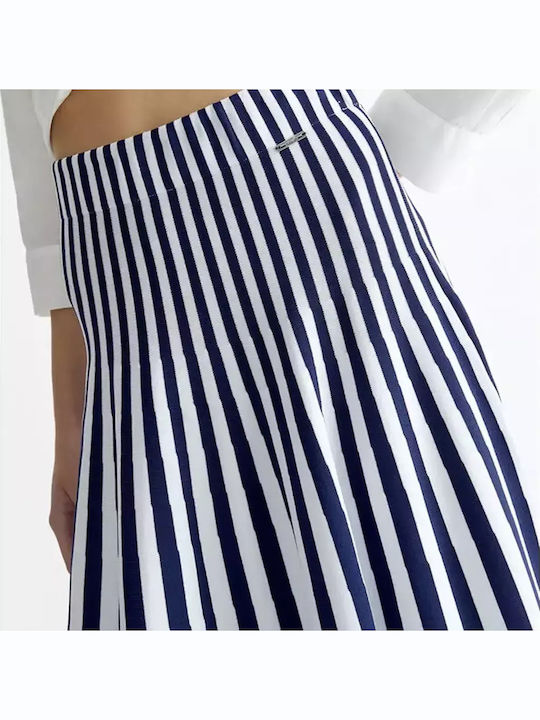 High-waisted Skirt Blue