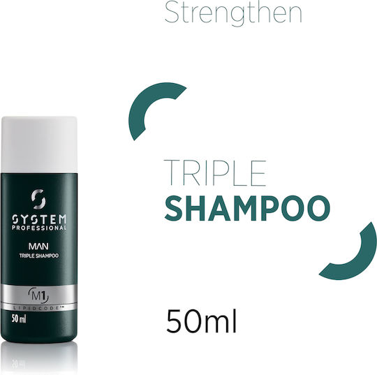System Professional Man Triple Shampoos für Alle Haartypen 50ml