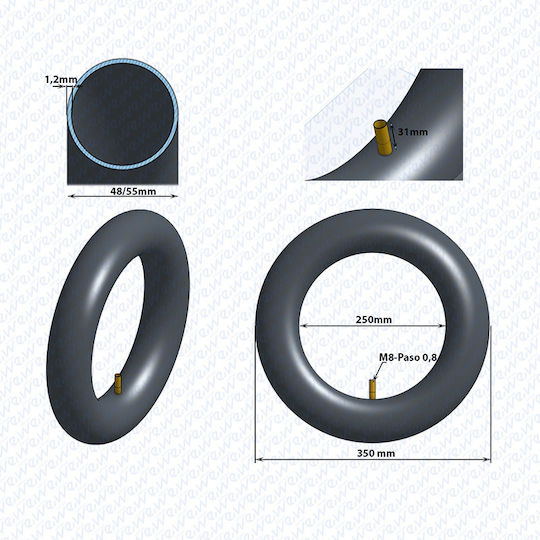 CST 43563 Bicycle Tyre Inner Tube
