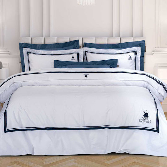 Greenwich Polo Club Bettwäsche-Set Überdoppel 240x270cm. 2174 White 4Stück