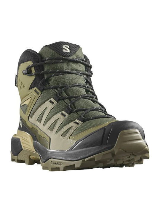 Salomon X Ultra 360 Männliche Wanderschuhe mit Gore-Tex Grünes Salomon X Ultra 360 Männliche Wanderschuhe mit Gore-Tex Grünes