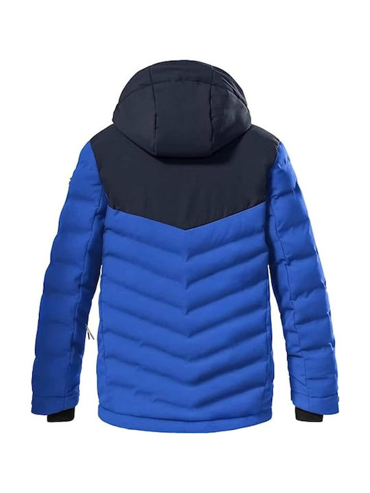 Killtec Wasserdicht Kinderjacke Winddicht mit Futter & Kapuze Blue