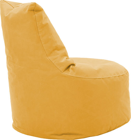 Bean Bag Chair Waterproof Norm Pro Mustard 65x65x80cm