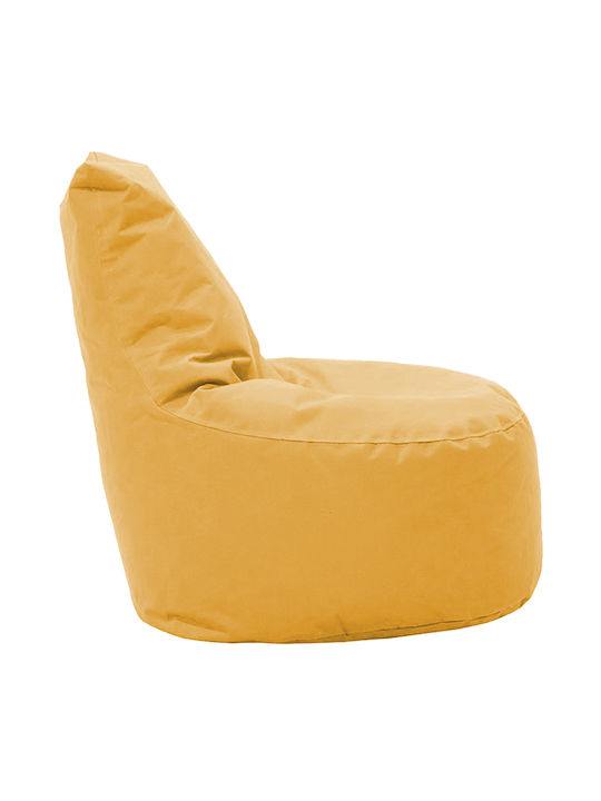 Bean Bag Chair Waterproof Norm Pro Mustard 65x65x80cm