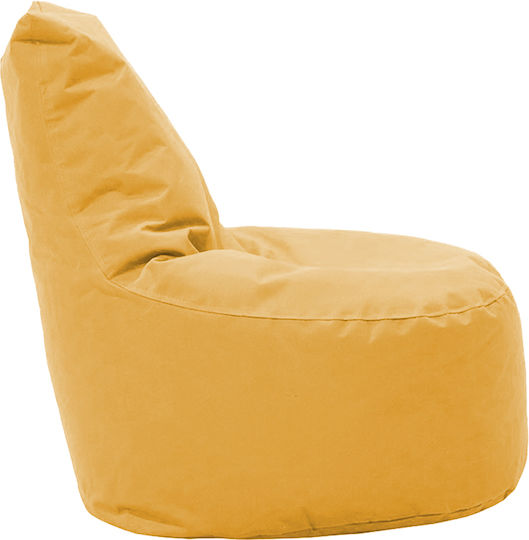 Bean Bag Chair Waterproof Norm Pro Mustard 65x65x80cm